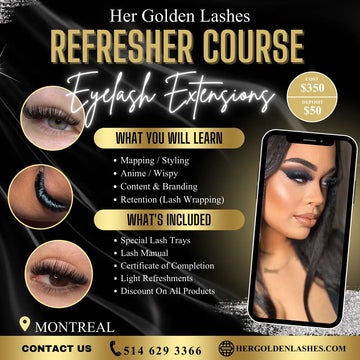 Advanced Training Poster – Her Golden Lashes